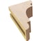 Ekena Millwork 3"W x 6"D x 9"H Classic New Brighton Rough Cedar Woodgrain TimberThane Corbel, Primed Tan CORUR03X06X09NEBRCPR - alternate 2